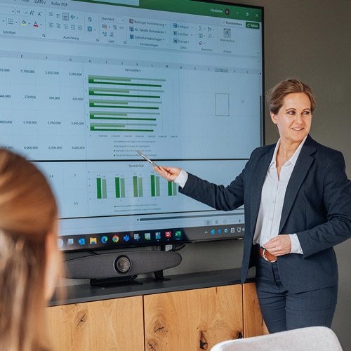 Präsentation im Büro